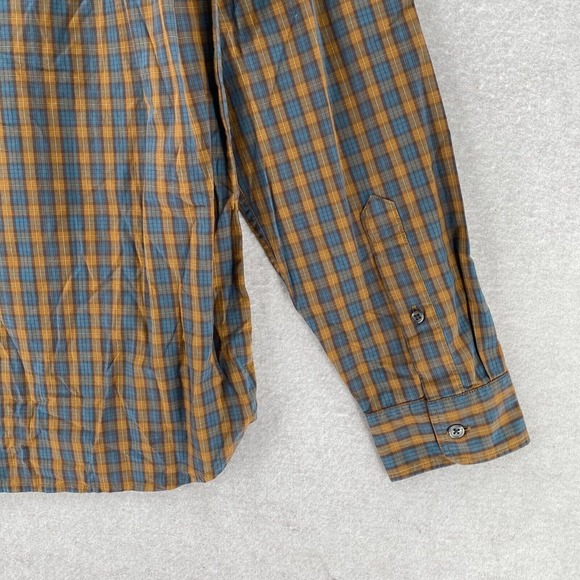 New OUTERKNOWN Shirt Mens MED Long Sleeve Button Up Plaid Organic Cotton Hemp - Picture 6 of 15